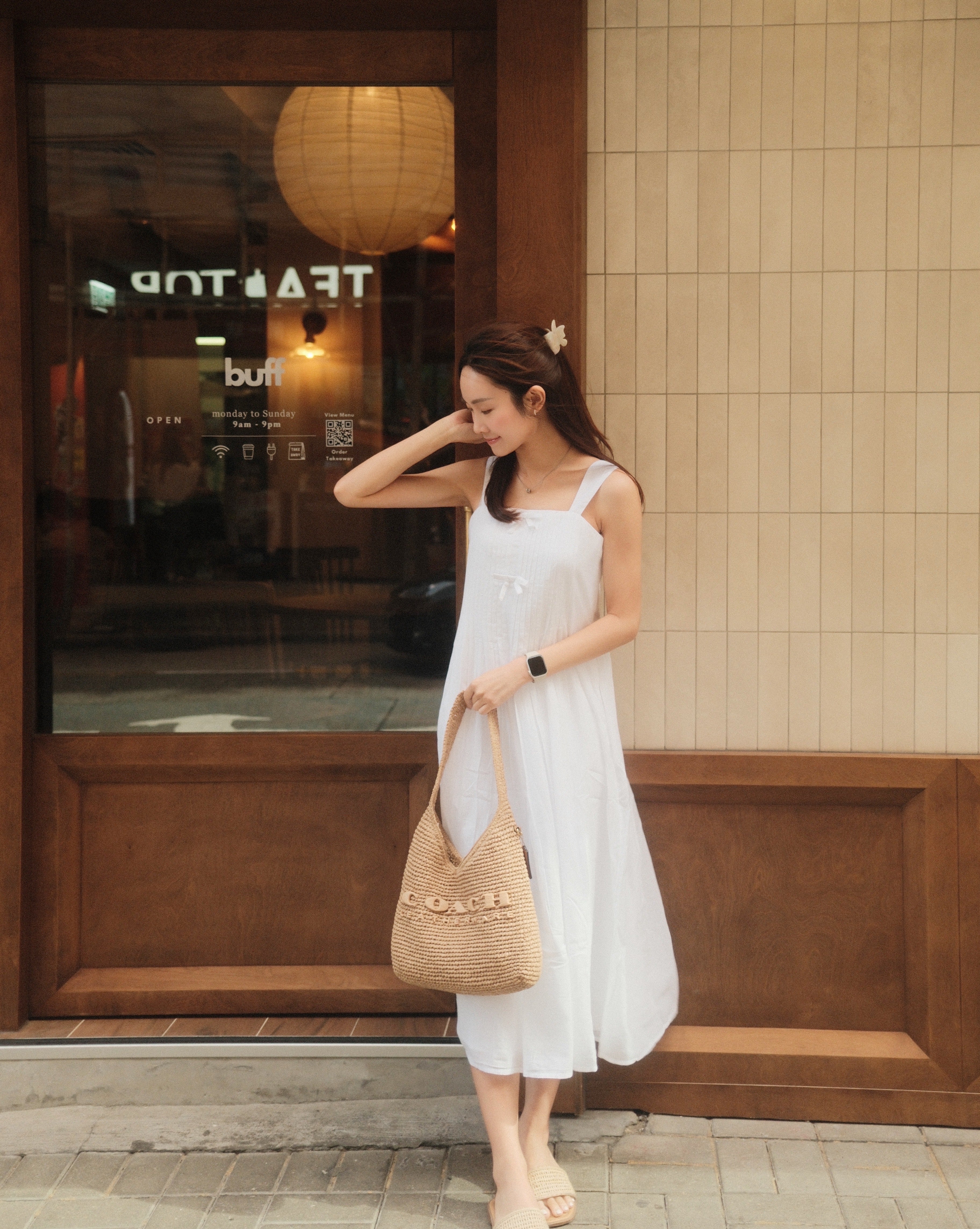 Girls Pleated Bow Maxi Dress