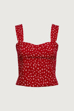 Floral Bustier Top