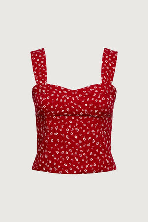 Floral Bustier Top
