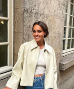 Oversized Faux Leather Jacket