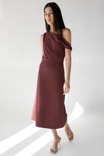 Asymmetrical One Shoulder Knit Dress
