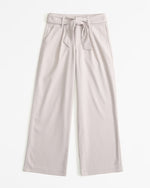 Girls High Rise Wide Leg Trousers