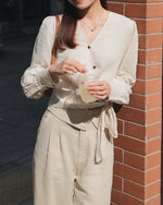 Khloe Polka Wrap Blouse