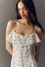 Wist Gathered Floral Sling Dress