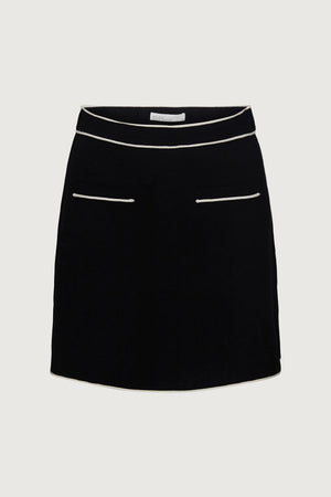 Button Up Sweater Vest+Skirt Set
