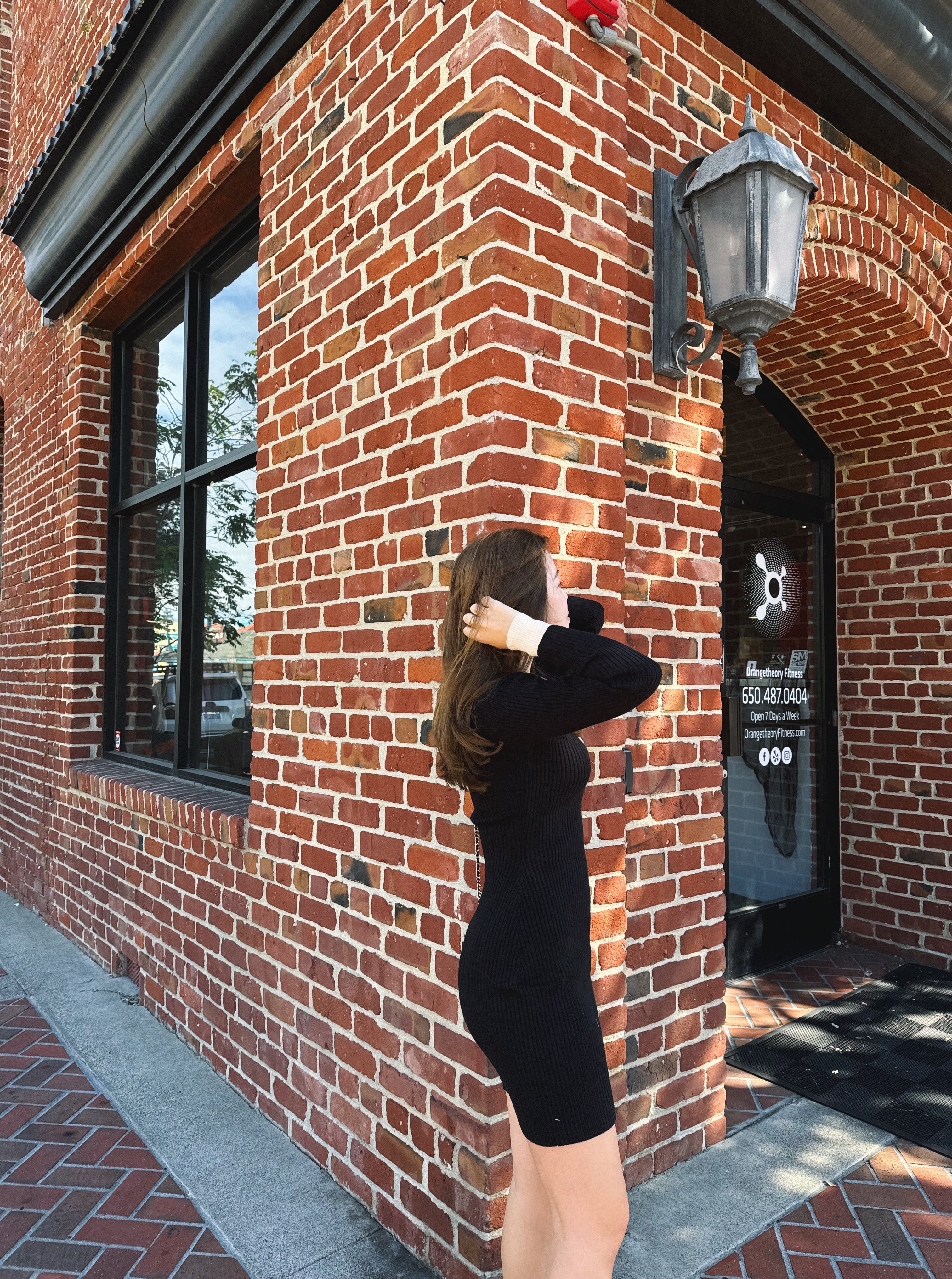 Collared Mini Sweater Dress