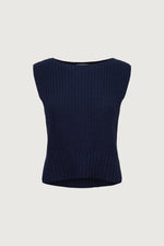 High Neckline Knit Tank