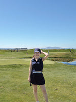 Girls Stretch Mesh Boxy Polo Shirt & Skort