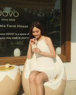 Laurie Cotton Crochet Dress - Ivory