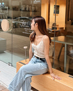 Dani Pointelle Top & Skirt Set