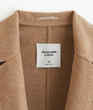 Double-Cloth Wool-Blend Blazer Coat