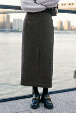 Debbie Wool Pencil Skirt