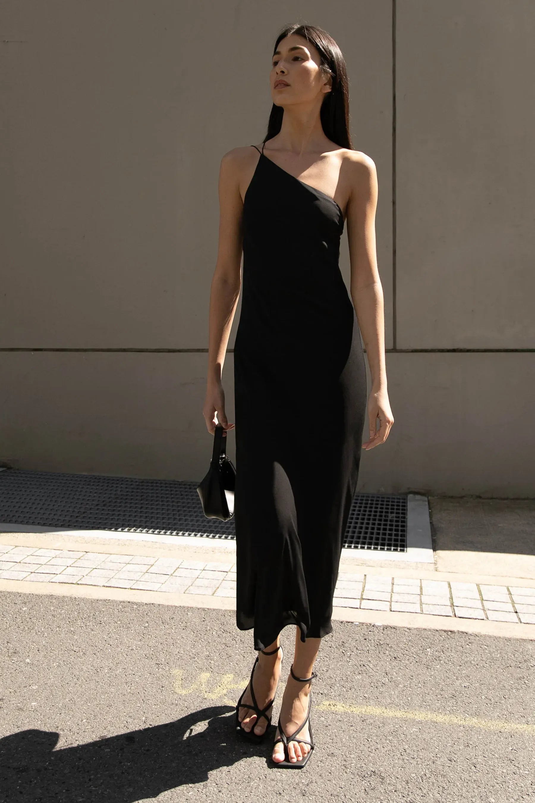 One Shoulder Midi Dress