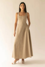 Square Neck Maxi Dress