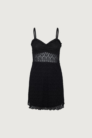 Lace Bustier Mini Dress