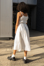 Ruched Midi Dress -  IVORY