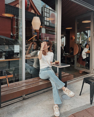 Short Sleeve Cable Knit Sweater