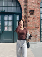 Fitted Knit Collared Sweater