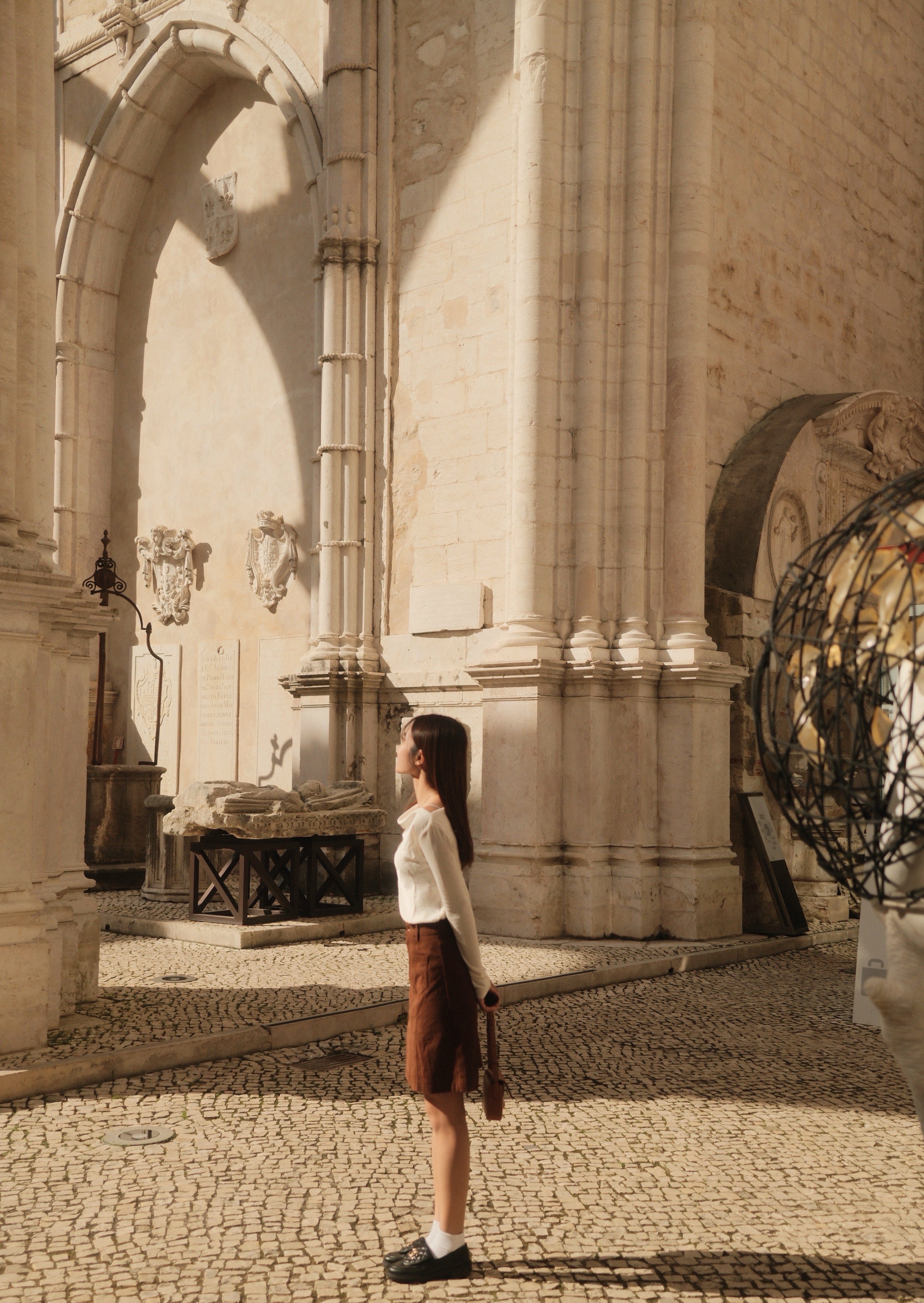 Amalia Corduroy Mid-Length Skirt