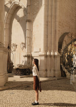 Amalia Corduroy Mid-Length Skirt