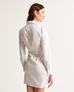 Long-Sleeve Wrap Shirt Dress