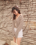 Santorini Striped Cardigan