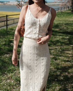 Dani Pointelle Top & Skirt Set