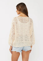 Iris Crochet Wrap Top