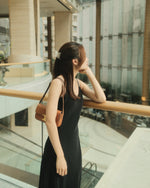 Slip Midi Dress With Mini Scarf