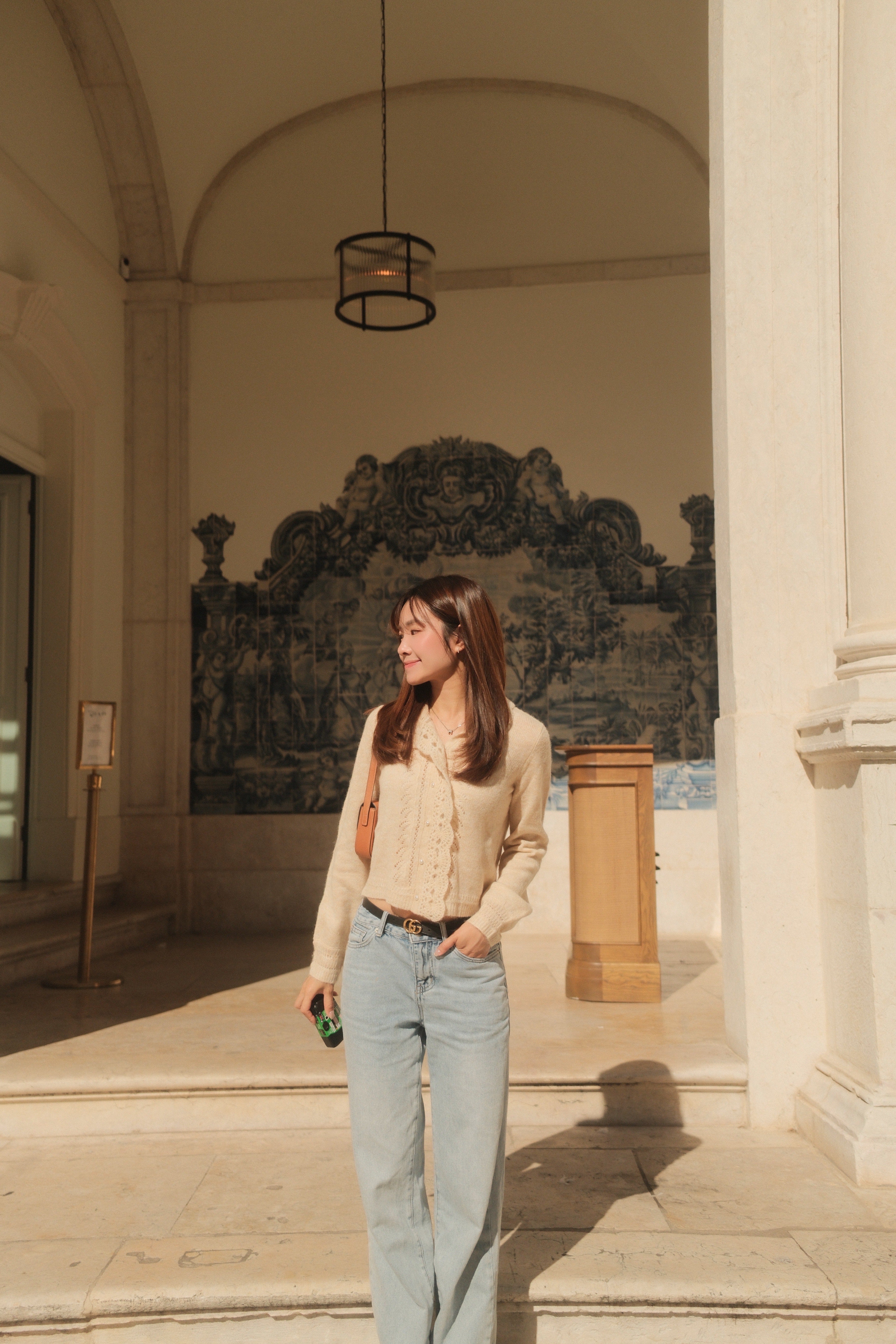 Lauren Wavy Collar Cardigan