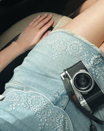 Girls Embroidered Denim Set
