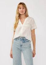 Levana Floral Eyelet Top