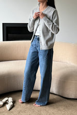 Relaxed Fit Button Front Cardigan