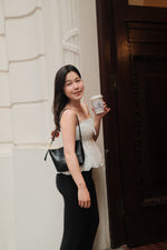 Moonlit Breeze Scalloped Eyelet Peplum Top