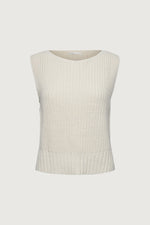 High Neckline Knit Tank