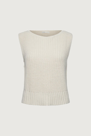 High Neckline Knit Tank