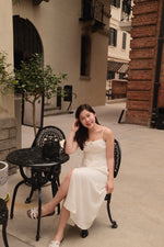 Heaven Sent Sweetheart Corset Midi Dress-In Stock