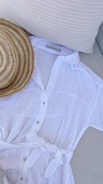 Gauzy Beach Mini Dress Coverup