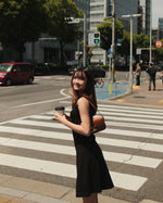 Soft Touch Shirred-Waist Knee-Length Dress