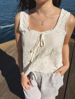 Amelia Eyelet Tank Top