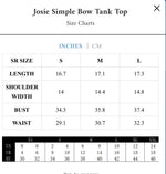 Josie Simple Bow Tank Top