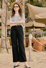 Billy Cropped Wide-Leg Denim Jeans
