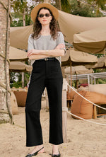 Billy Cropped Wide-Leg Denim Jeans