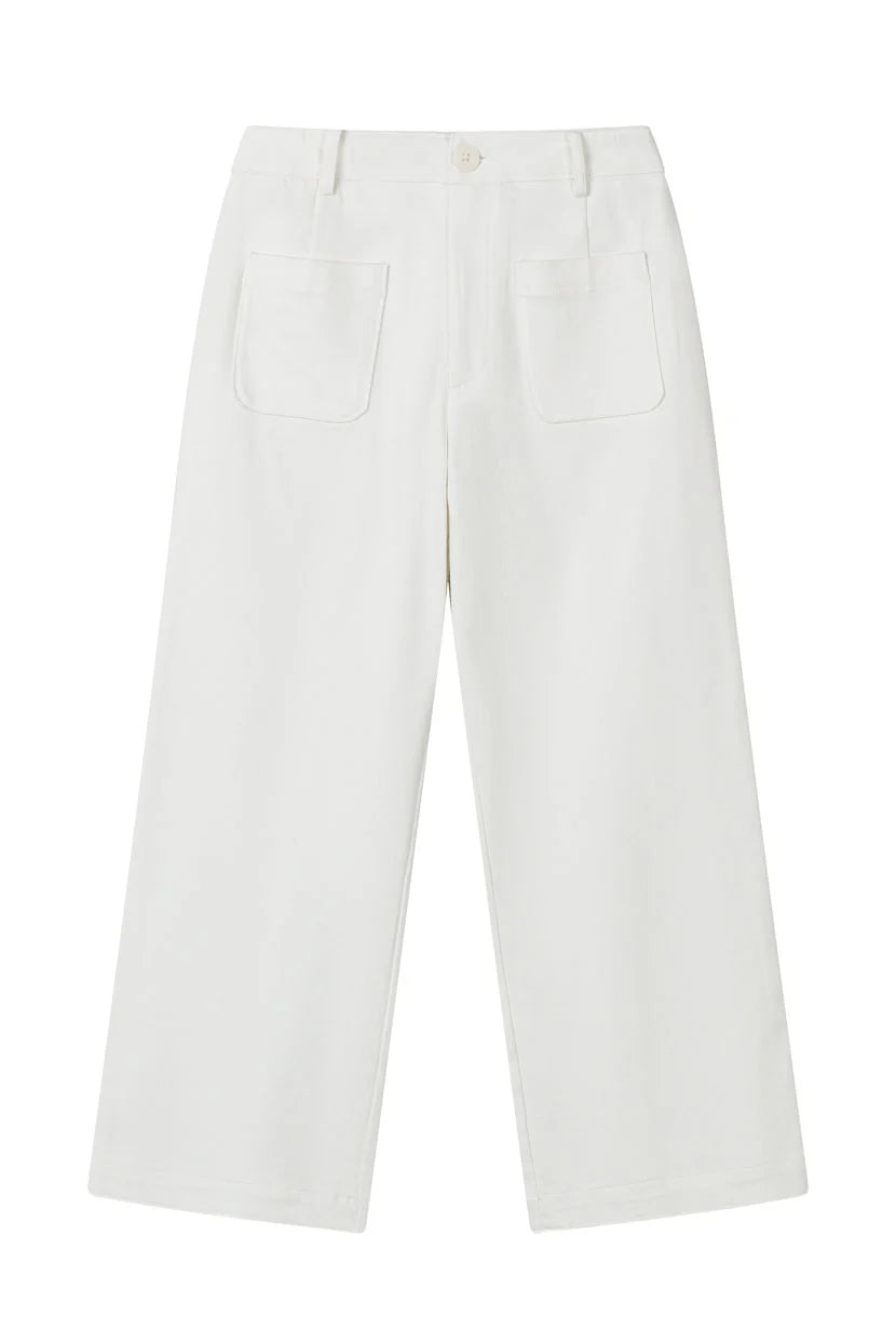 Billy Cropped Wide-Leg Denim Jeans