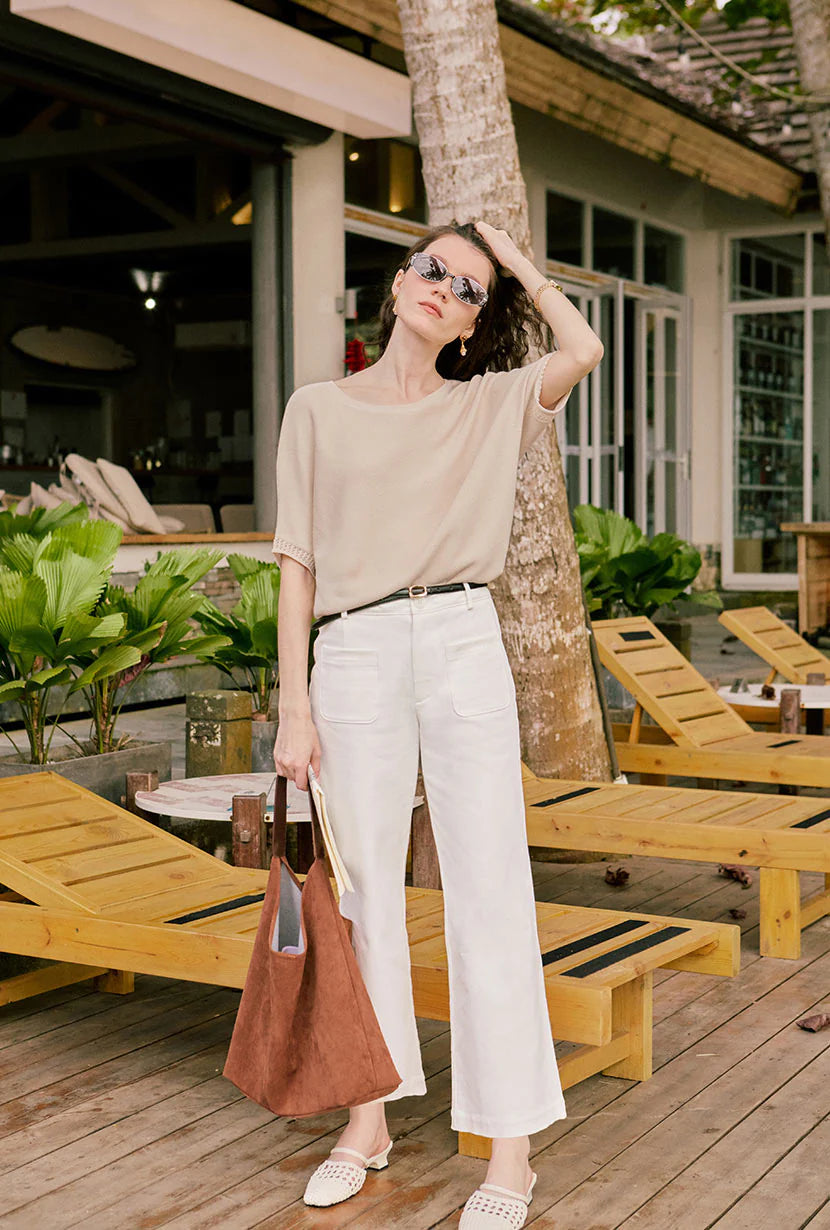 Billy Cropped Wide-Leg Denim Jeans