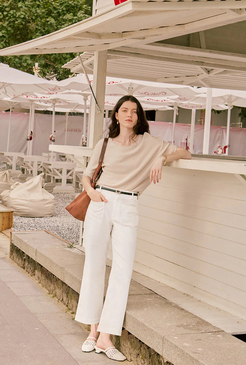 Billy Cropped Wide-Leg Denim Jeans