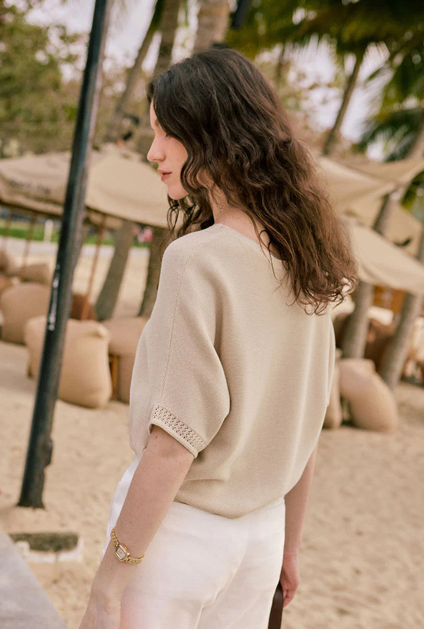 Franco Cotton Knit Top