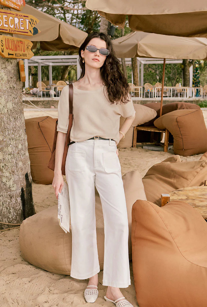 Franco Cotton Knit Top
