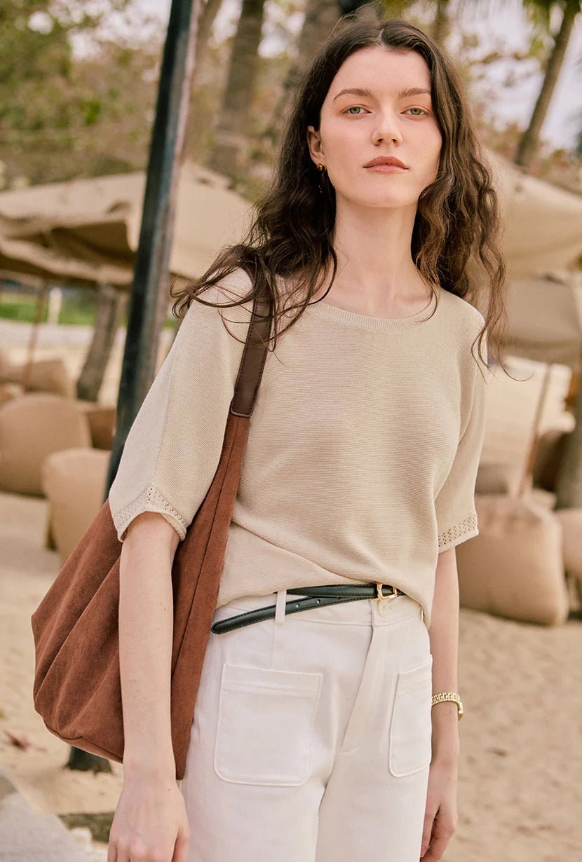 Franco Cotton Knit Top