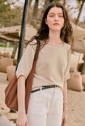 Franco Cotton Knit Top